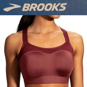 $56 NEW 36 C BROOKS HIGH IMPACT DARE RACERBACK RUNNING SPORTS BRA TERRA COTTA